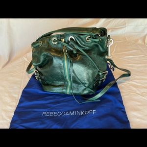 Rebecca Minkoff green leather bag